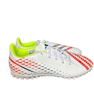 Adidas Predator Edge 4 FxG White Crimson 7.5 Soccer Cleat Football Boot